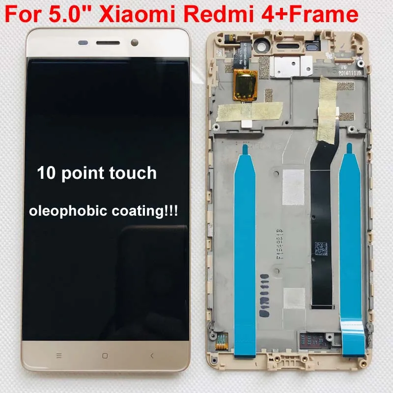 Оригинальный Для Xiaomi Redmi 4 стандартный 2 Гб ОЗУ 16 ПЗУ ЖК дисплей + дигитайзер