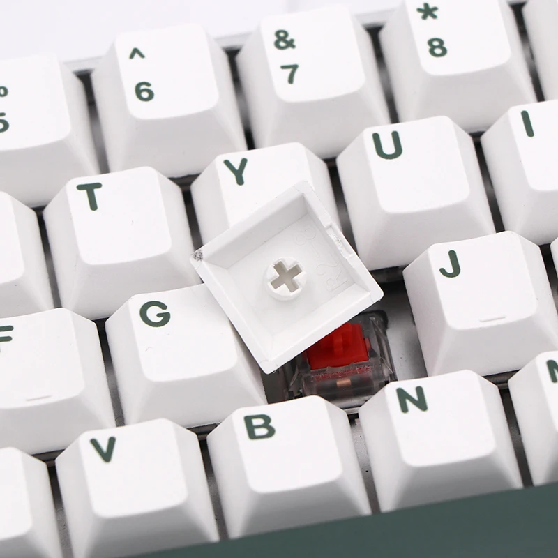 Keypro ботанический колпачки 132 ключей краситель подкровать вишня профиль клавиши