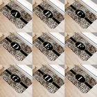 Бархатный коврик с леопардовым принтом и надписью, коралловый бархатный коврик, разноцветные коврики для дома, нескользящий коврик, 48263