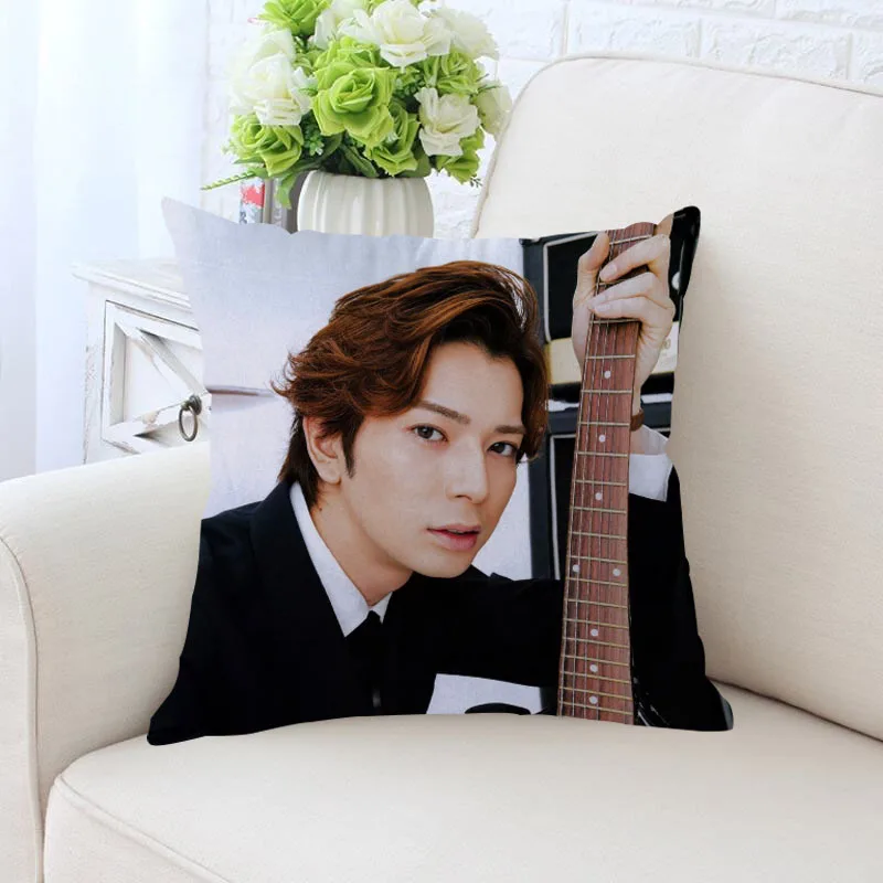 

Наволочка Matsumoto Jun на заказ, декоративная квадратная двухсторонняя наволочка на молнии, 35x35 см, 40x40 см, 45x45 см, 60x60 см, больше размеров