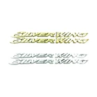 Эмблема бензобака для мотоцикла, значок на топливо, наклейка с буквами для Honda Silver Wing GT 250 400, хромированныеЗолотые пластиковые наклейки из АБС-пластика