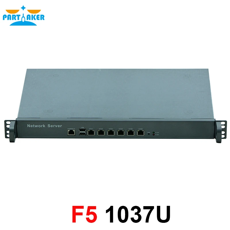 Сетевой серверный компьютер par57 F5 Intel Celeron 1037U 6 RJ45 1U сетевой брандмауэр Barebone Mini PC