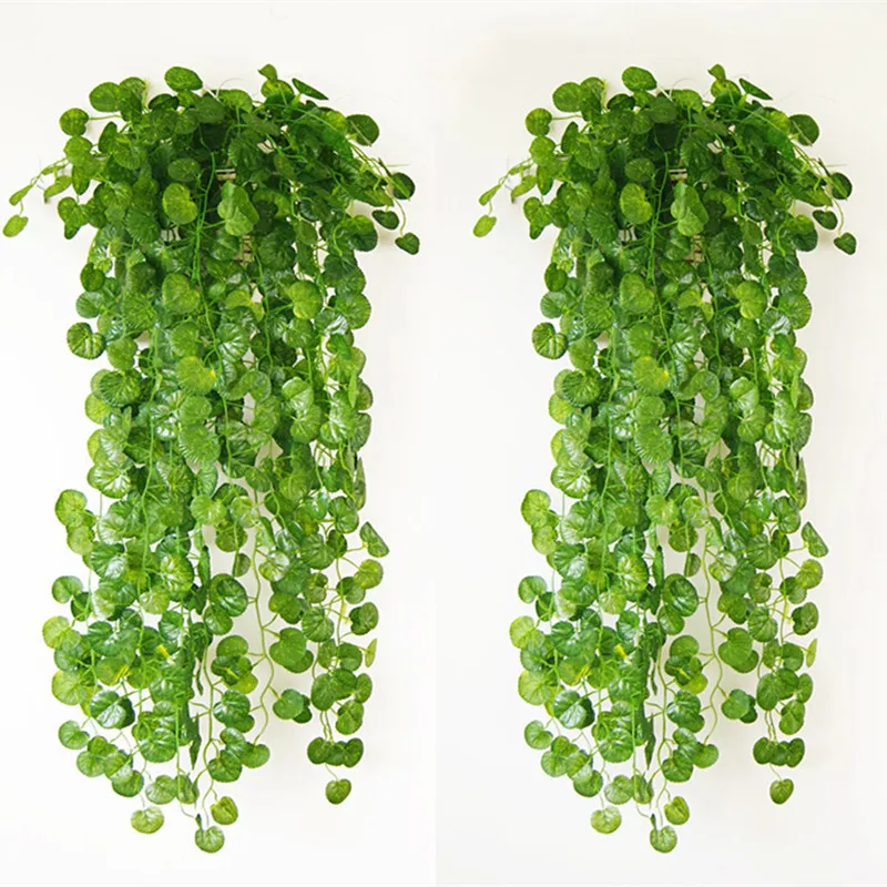 Искусственные зеленые листья лоза для свадьбы вечеринки семейного сада