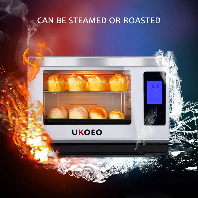 

Intelligent Electric Steamer 40L Large Capacity Oven Household Electric Steamer Desktop Steaming Roast Furnace Oven HQ35