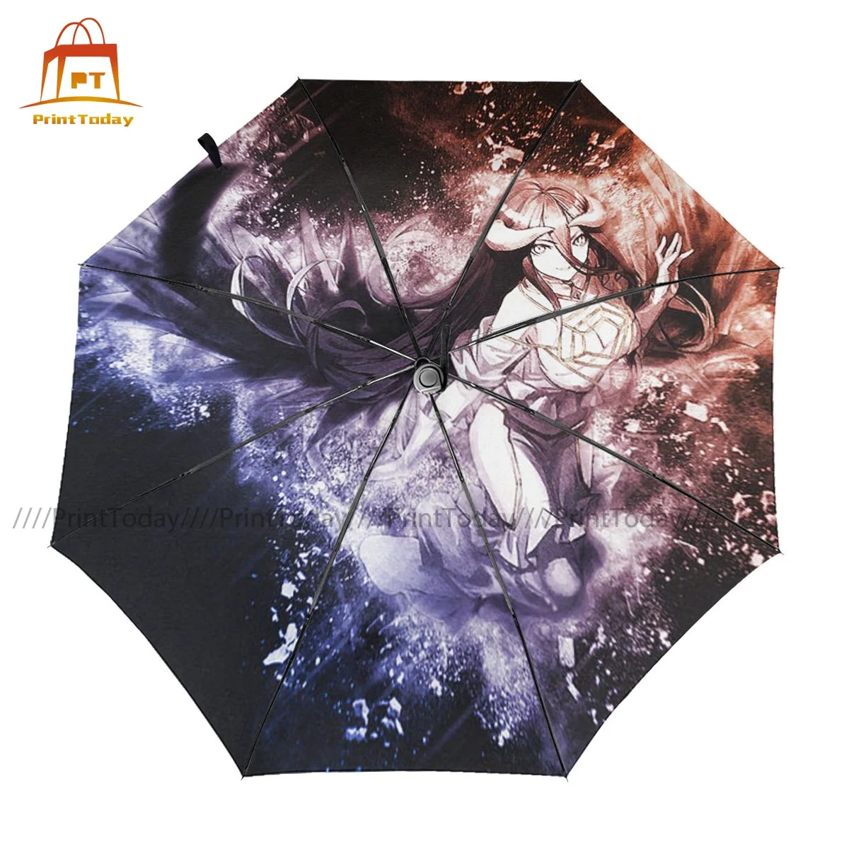 

Overlord Ainz Umbrella UV Protection Outside Umbrella Unique Automatic Print Reinforced Umbrella