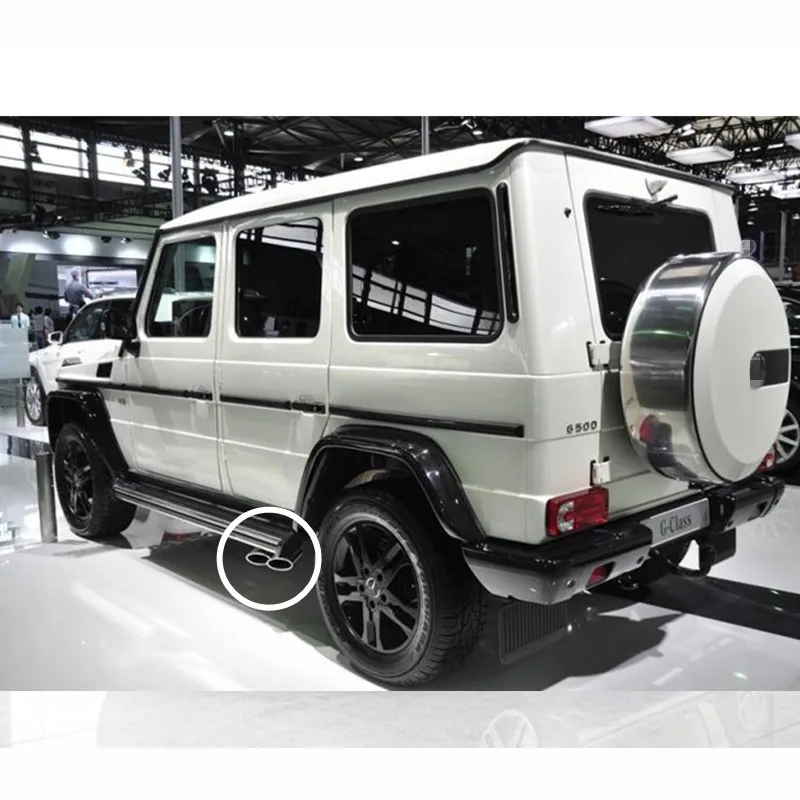 Наконечник Выхлопной Трубы из нержавеющей стали для 07 15 Mercedes Benz G500 G55 W463