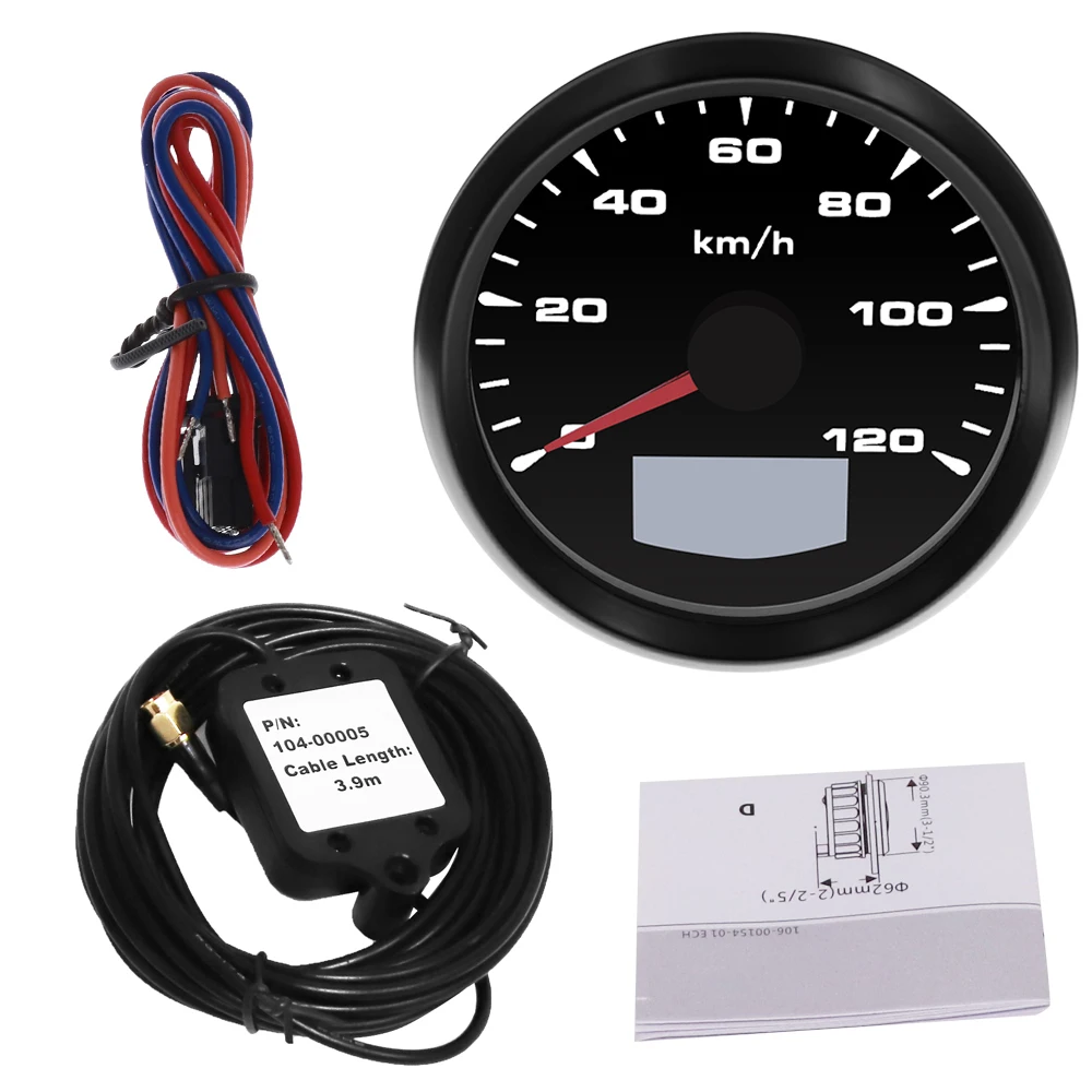 Цифровой GPS Скорость ometer 200 км/ч для морской лодки Авто 9 ~ 32В измеритель с