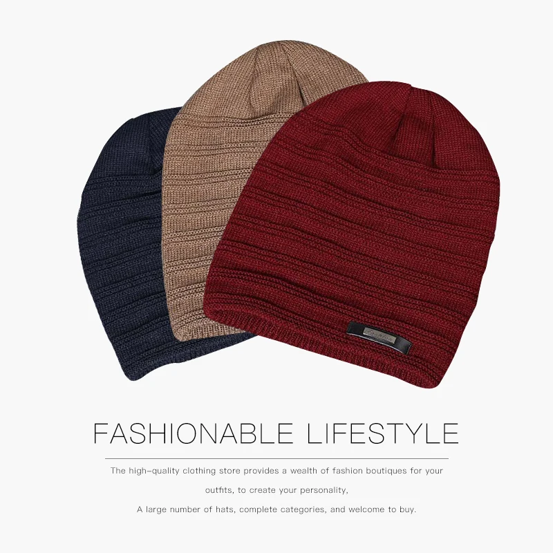 Новые зимние мужские вязаные шапки для улицы американская версия женские теплые