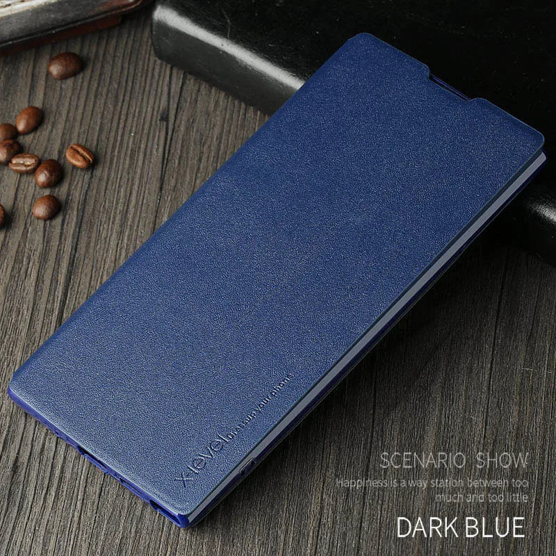 Dark Blue X-Level кожаный чехол-держатель для samsung Galaxy Note 10 plus ультра тонкий флип-чехол для телефона для samsung Note 10 чехол Note10 - Цвет: Dark Blue