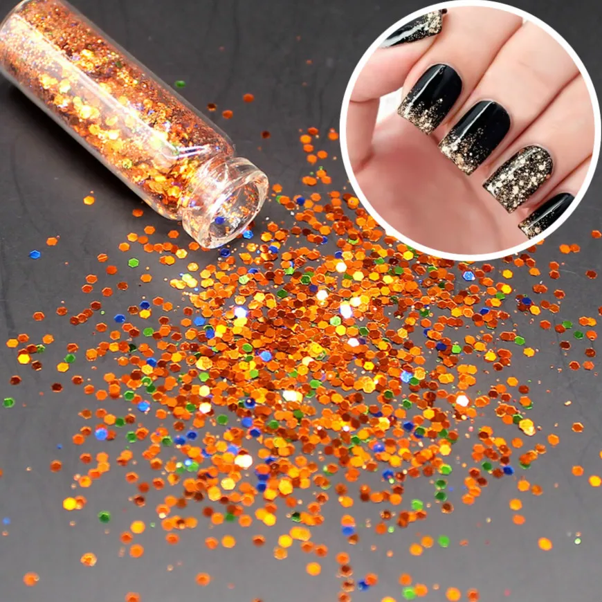 2018Hot продать смешанные Цвет оранжевый синий ногти Стразы небольшой нерегулярные