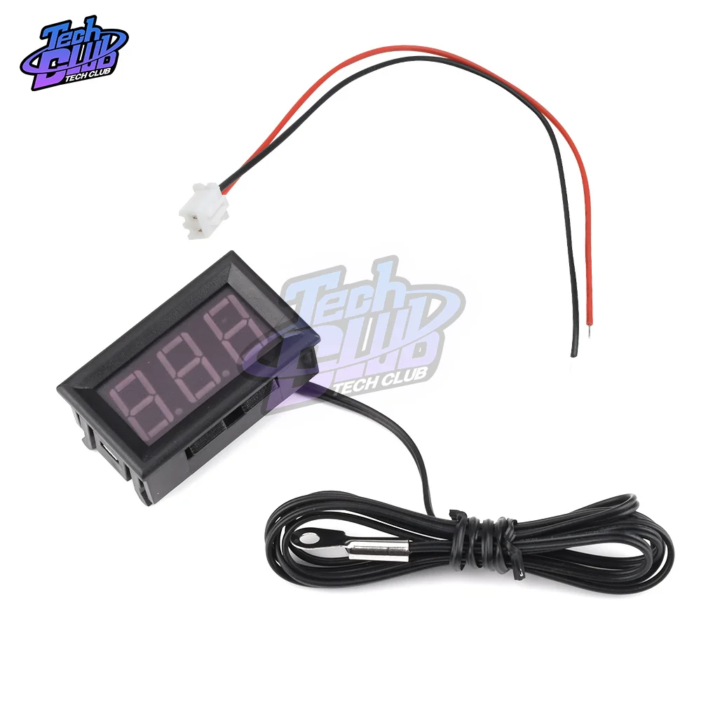 Цифровой светодиодный термометр постоянного тока 5-12 В 50 ~ 110 градусов измеритель