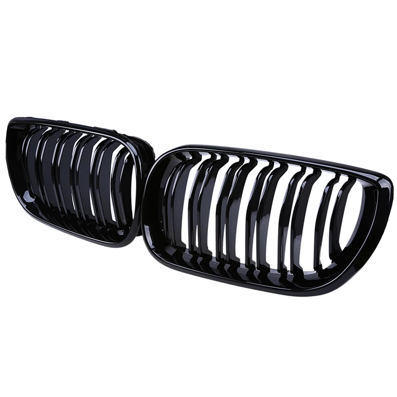 Posbay Автомобильная глянцевая черная передняя решетка для почек BMW 3-Series E46