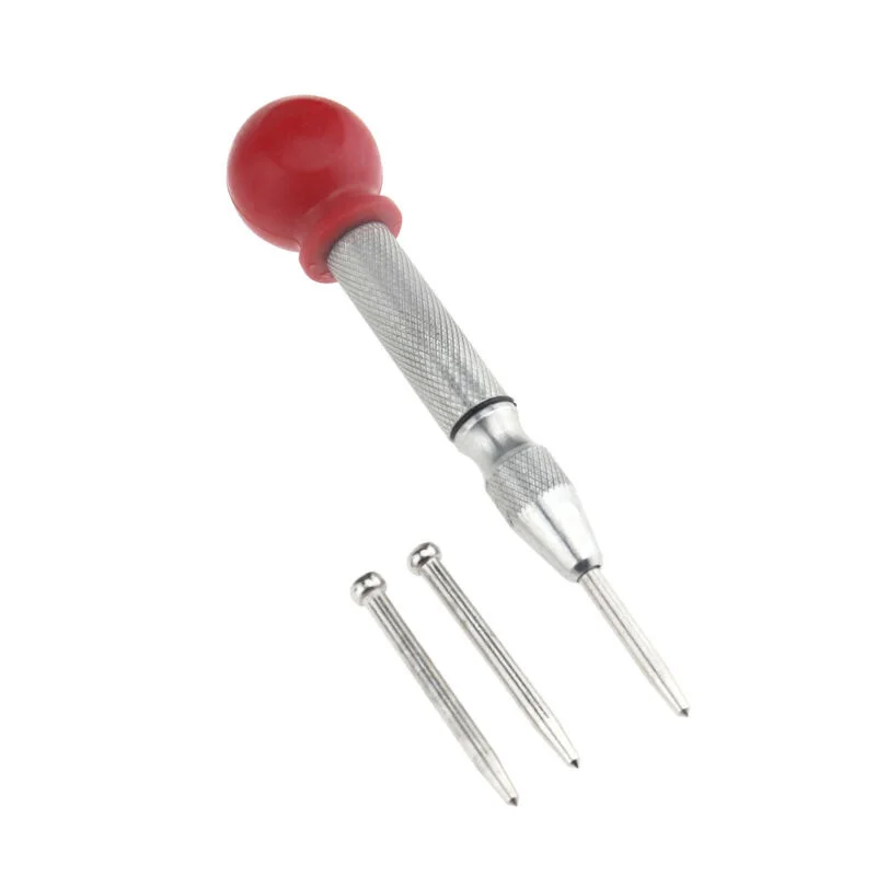 

Spring Loaded Center Pin Punch Marking Holes 2pcs Points Replacement Tools Set