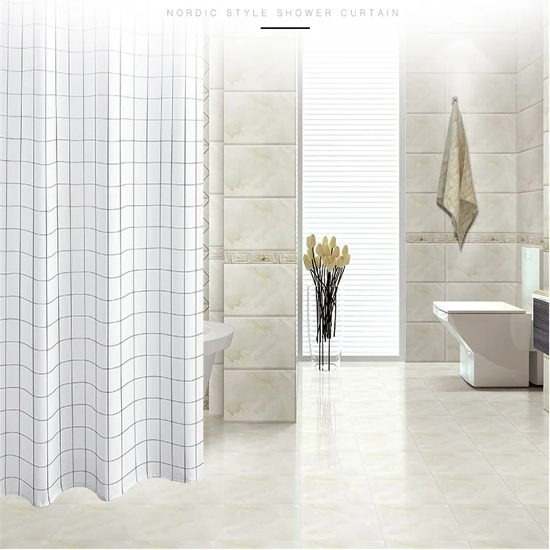 Высококачественная Водонепроницаемая занавеска для душа элегантная простая из