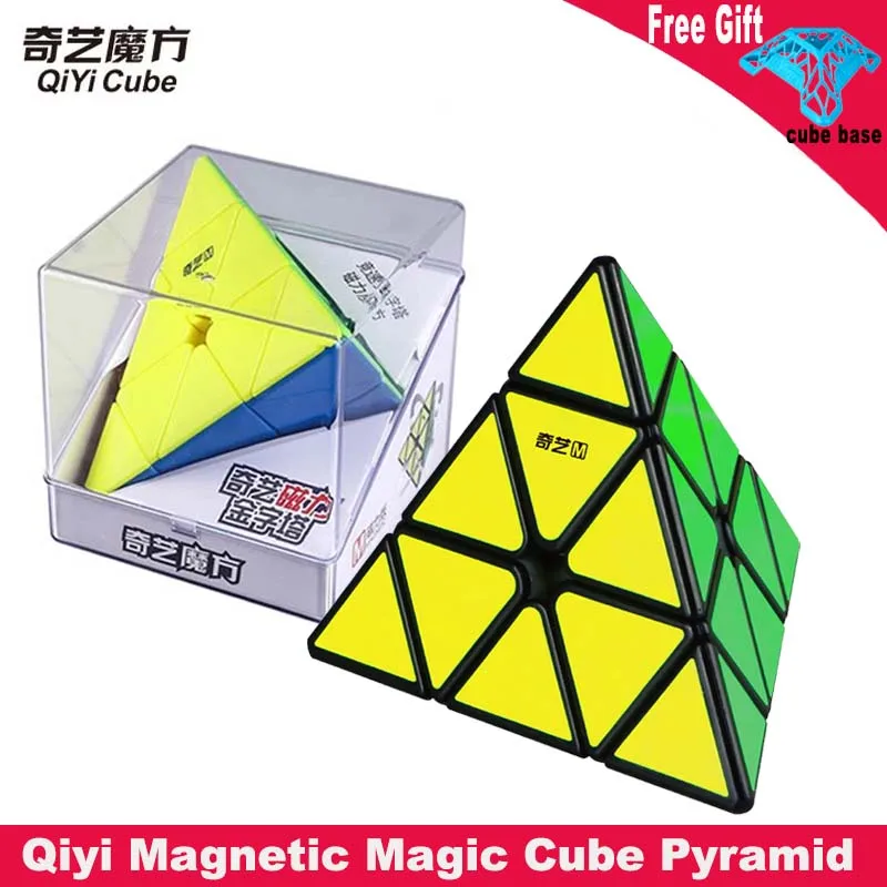 

Qiyi Magnetic Black Magic Cubes Cube Pyramid Mofangge Pyramid MS Speed Cube Stickerless Magnets Cubo Magico Educational Toys