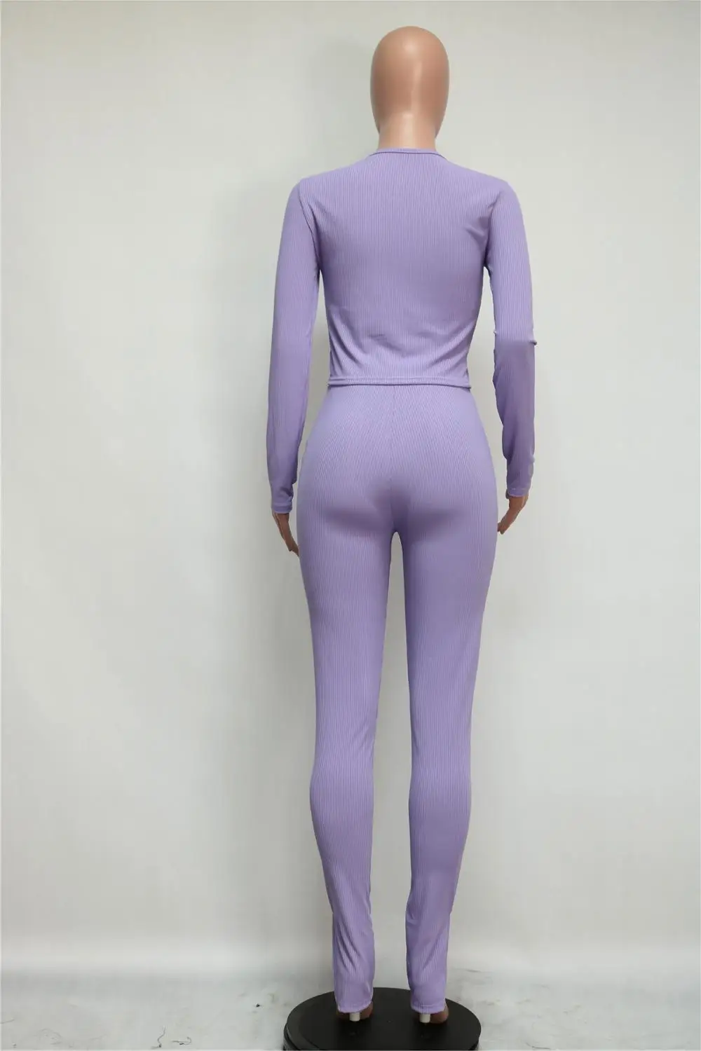 Женские однотонные трикотажные укороченные топы раздельные расклешенные