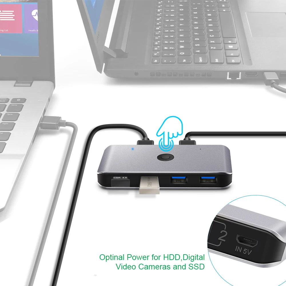 KVM-переключатель USB 3 0 2 для Xiaomi Mi Box клавиатуры мыши принтера монитора шт. с общим