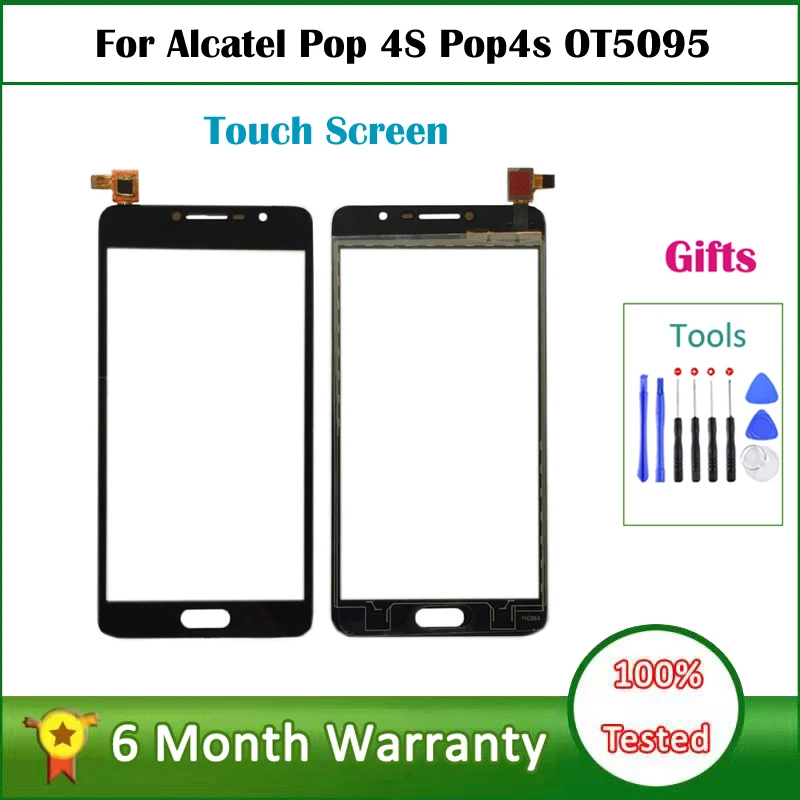 Для Alcatel One Touch Pop 4S 5095 5095Y OT5095 5095B 5095I 5095K стеклянный объектив сенсорный экран стекло