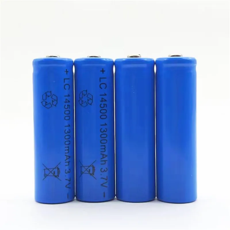 Бесплатная доставка 4/6/10 шт. 14500 Перезаряжаемые Батарея литий ионный 1300 мАч
