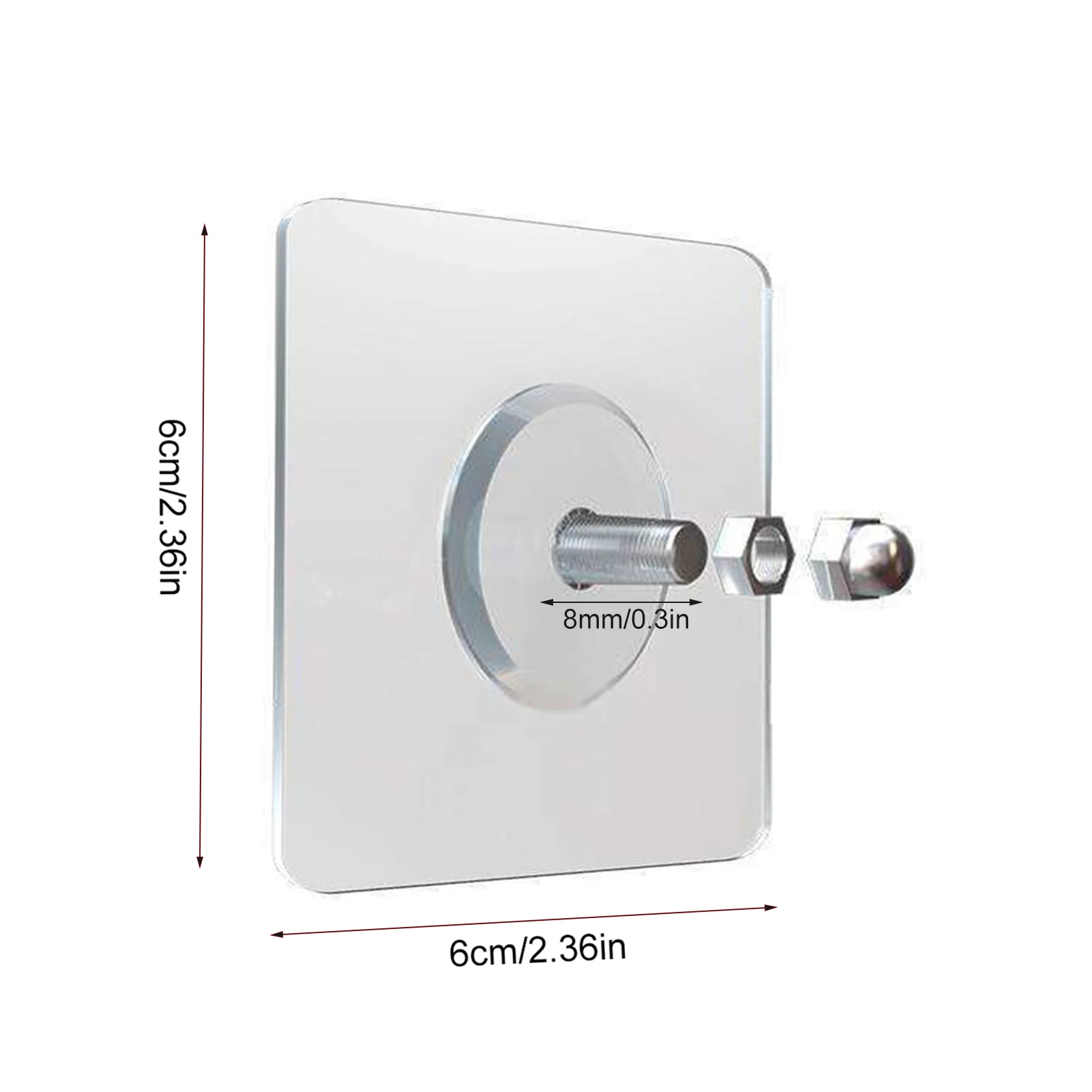 

10Pcs Adhesive Wall Hook Hanger Strong Transparent Sucker Wall Storage Holder For Kitchen Bathroom Punch-free screw Sticker