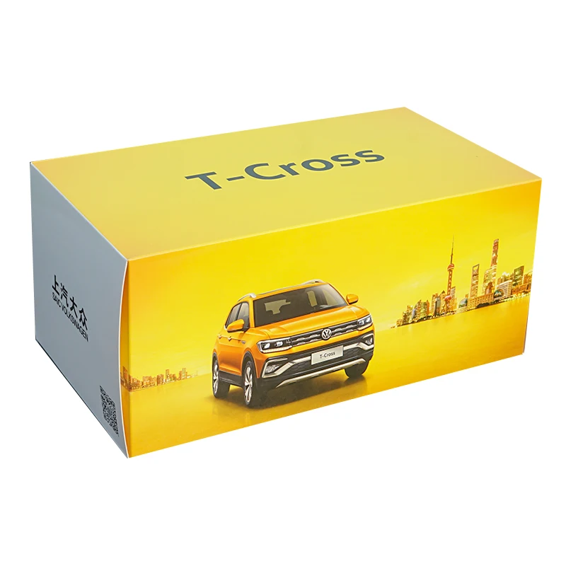 Оригинальный 1:18 Масштаб Фольксваген T CROSS 2019 металлическая литая под давлением