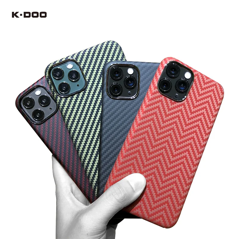 

KZDOO Keivlar Fiber Full Covered Cover Accessories With Dupont High-End Colorful Mobile Phone Case For Iphone11/11pro/11promax