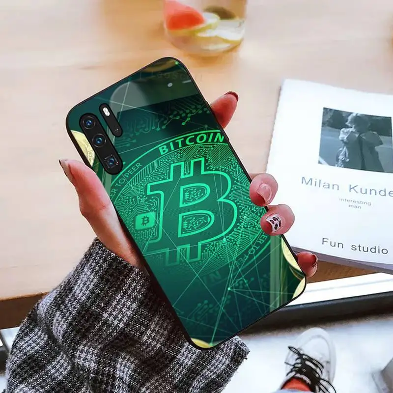 

money BITCOIN iron coins Phone Case For Huawei honor Mate P 9 10 20 30 40 Pro 10i 7 8 a x Lite nova 5t