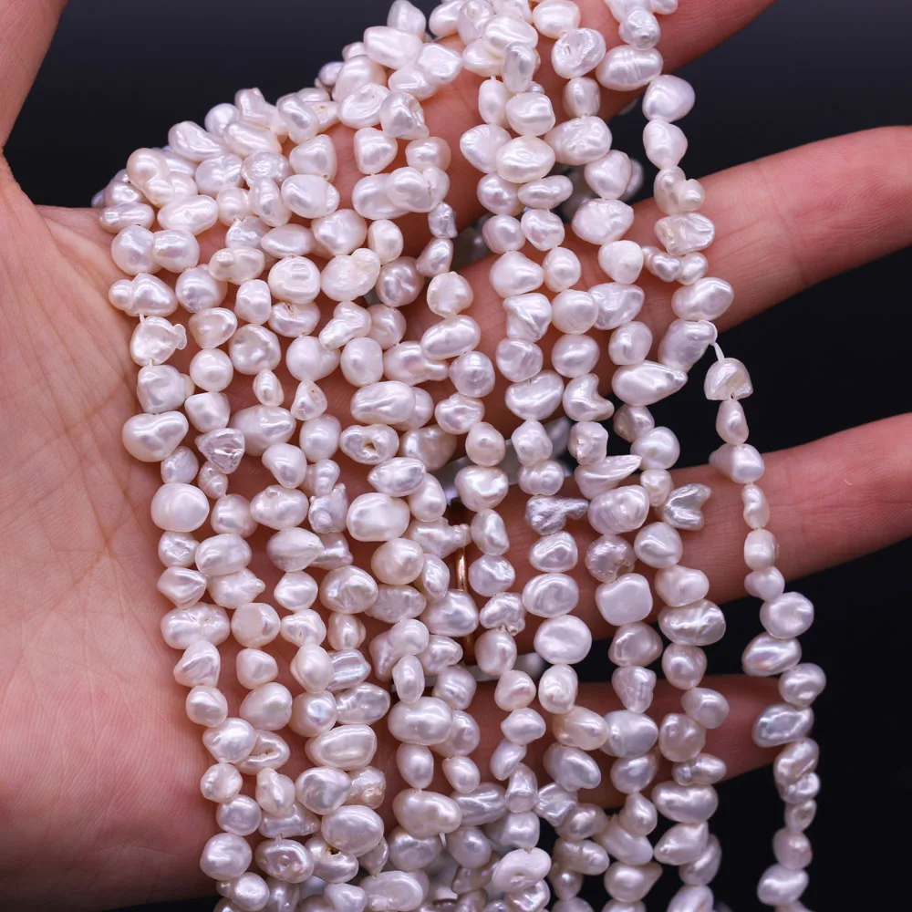 

Small Regenerated Beads Natural Freshwater Pearl for Necklace Bracelet Earring Accessories Jewelry Making DIY For Women 5-7mm