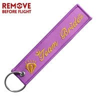 women key ring fashion key chains for team bride keychain wedding party key fobs purple gold key chain chaveiro key ring