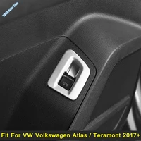 rear trunk door control button cover sticker trim garnish frame for vw volkswagen atlas teramont 2017 2020 interior moulding