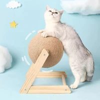 sisal rope cat scratcher ball toys interactive scratching post kitten toy furnature scraper grinding scratch board pad for cats