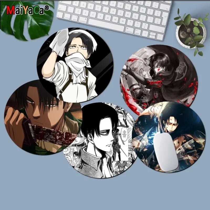 

Maiyaca Custom Skin Attack on Titan Levi Ackerman Durable Rubber Mouse Mat Pad gaming Mousepad Rug For PC Laptop Notebook