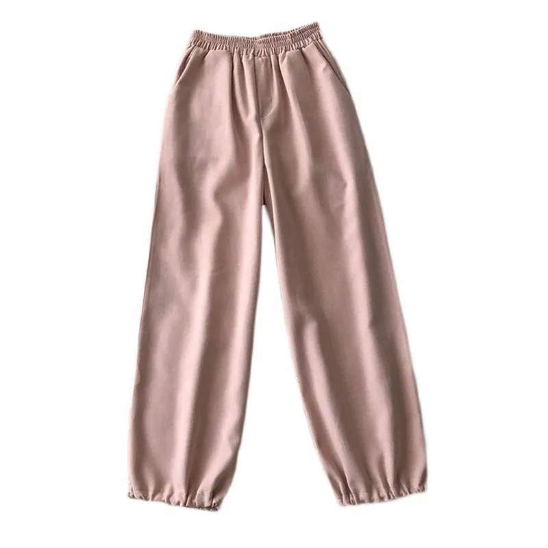 

GUUZYUVIZ Loose Femme Pantalones Casual Boyfrieds Hip Hop Pants Women Harajuk High Waist Pink Black Purple Streetwear Sweatpants