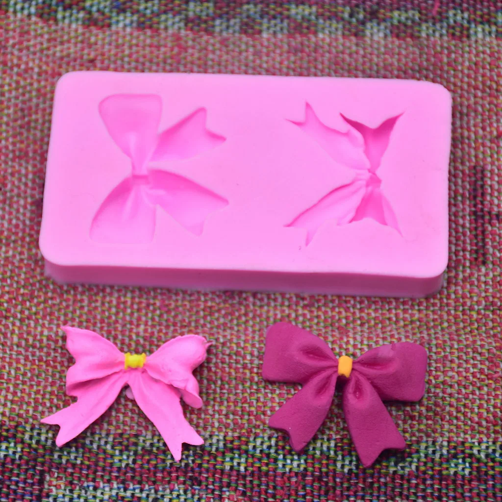 Новогодняя форма сделай сам в форме банта для украшения торта мусса мороженого 3D