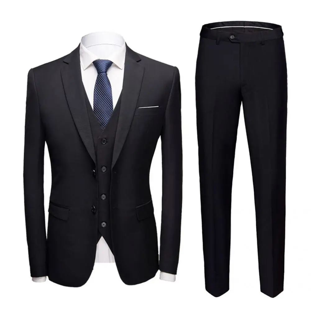 Men Suit Great Plus Size Straight Pants Solid Color Straight Pants Suit Separates for Groom  Suit Separates  Business Suit
