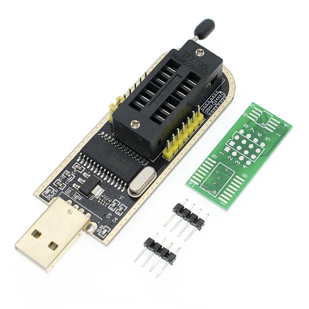 USB программатор EEPROM CH341A 24 25 с программным обеспечением и драйвером флэш BIOS 10
