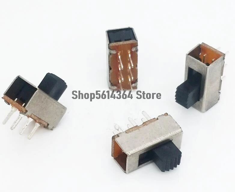 

20PCS 2 Position Vertical Slide Switch 6 Pins SS-22F24G5