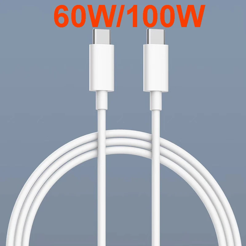 Кабель для передачи данных PD USB C на USB Type C 60 Вт, кабель для быстрой зарядки usb c, кабель usb для iPad Pro, Samsung, MacBook Pro, xiaomi