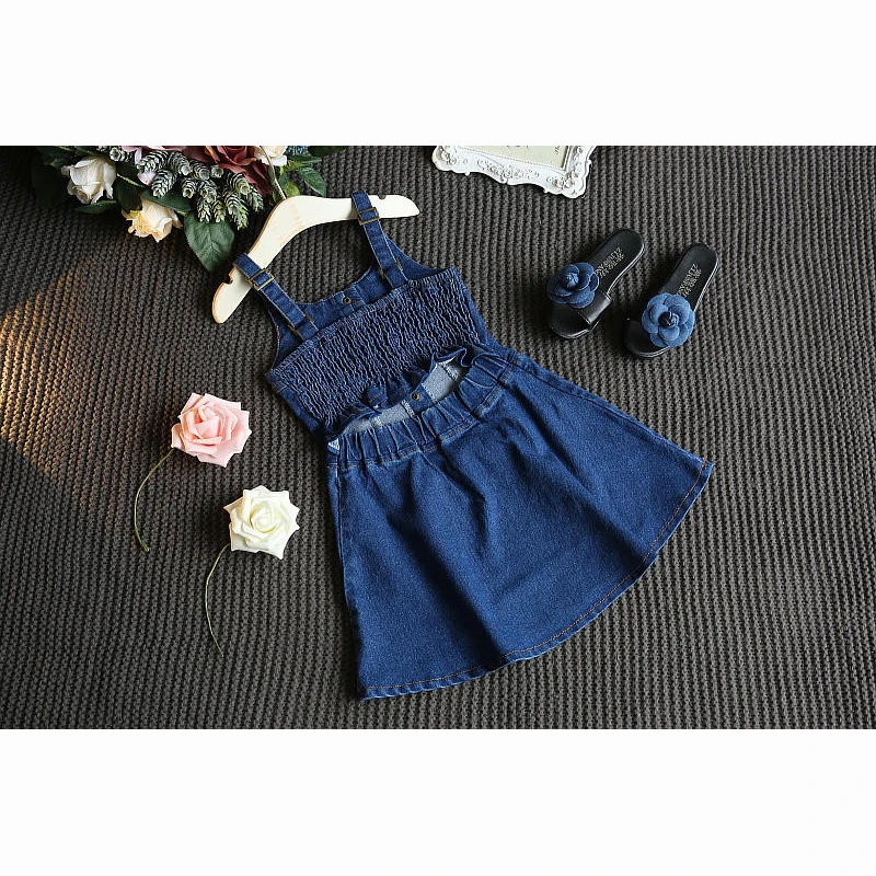 Новинка осени 2019 платье для девочек модное на бретелях в гавайском стиле