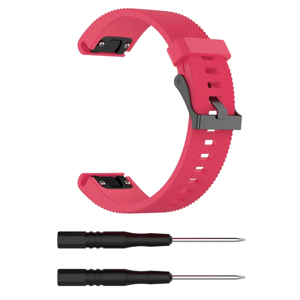 

20mm Replacement Soft Silicone Wristband Watch Strap for Garmin Fenix 6S 5S Puls