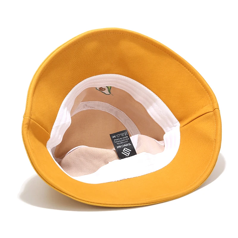 

Avocado Bucket Hat Men Women Summer Beach Bucket Cap Panama Black Hat Gorros Fishing Fisherman Summer Hats for Women
