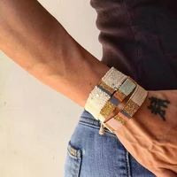 2021 boho bracelet multicolor ethnic hand rope hand woven hemp cotton woven lovers bracelets for women charm friendship jewelry