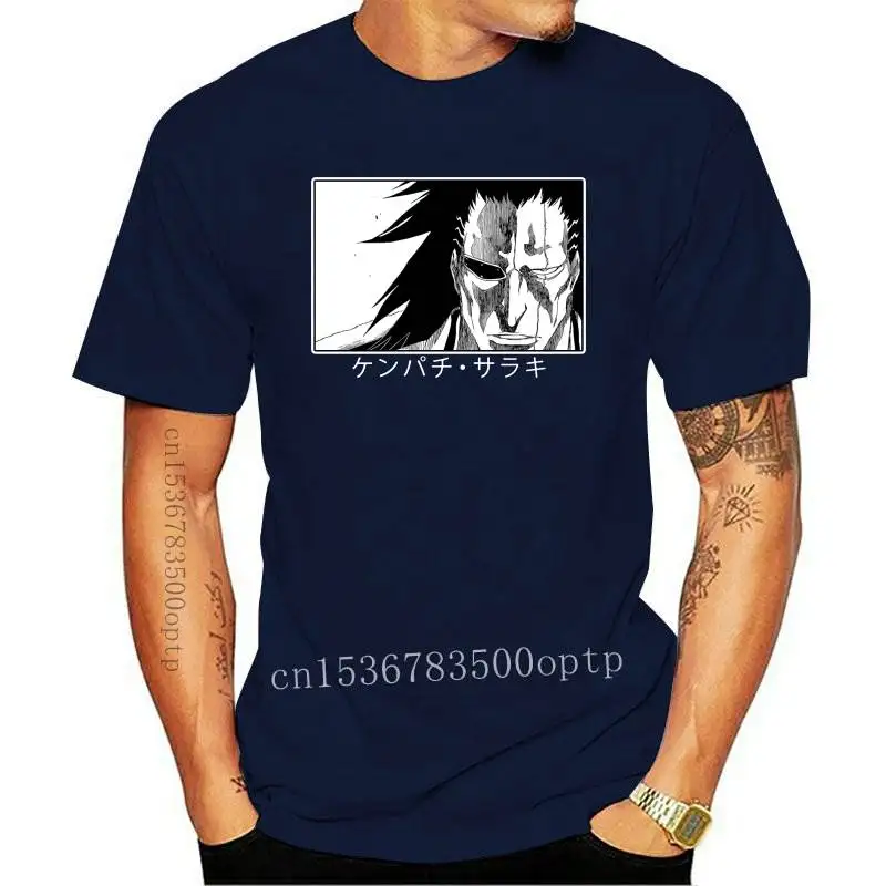 

Design Kenpachi Zaraki T Shirt 100% Pure Cotton Big Size Kenpachi Zaraki Anime Manga Bleach