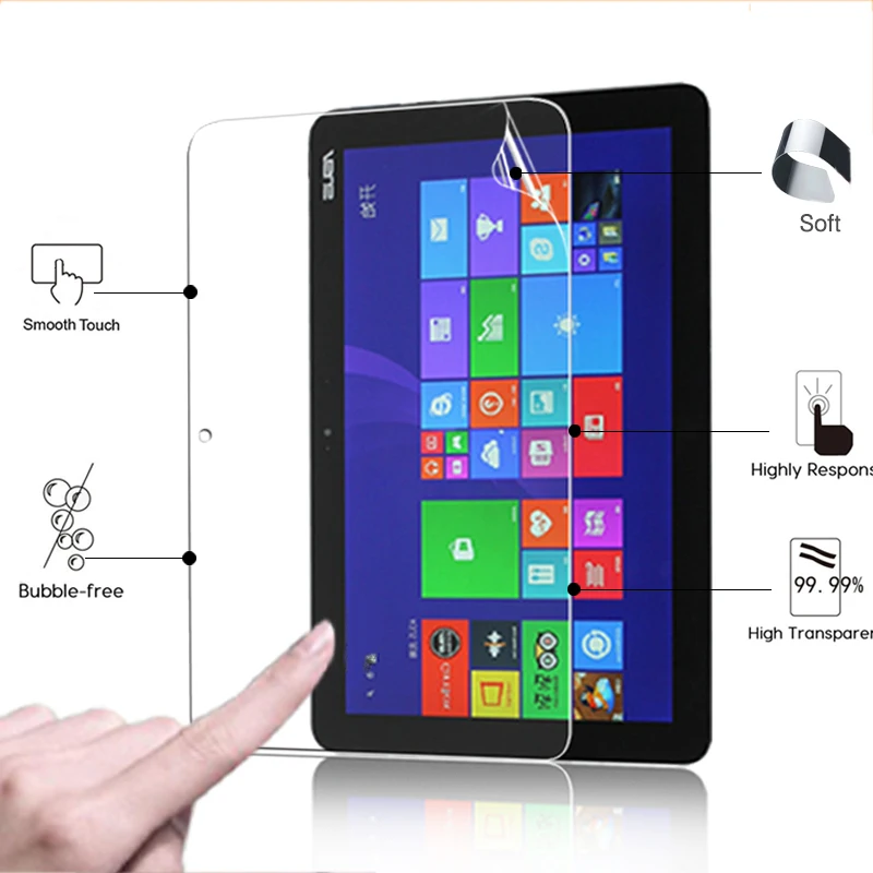 

ANti-Scratched Clear Glossy screen protector film For Asus Transformer Book T100 Chi 10.1" tablet front HD lcd protective film