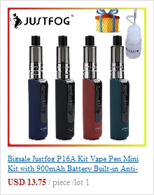 Bigsale 2 шт./лот, комплект JUSTFOG FOG1, ограниченная серия, 1500 мАч, встроенный аккумулятор, все в одном комплекте, vape pen2ML для обоих пусковых устройств