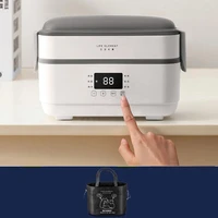 220v multifunction electric lunch box double stainless steel liner insulation portable steam heat electric rice cooker office