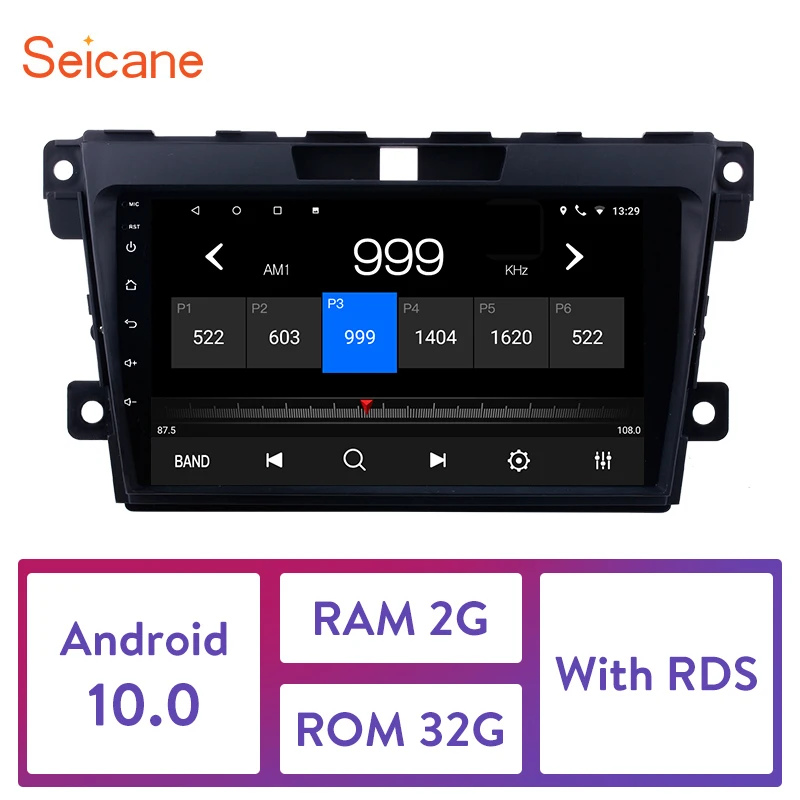 Seicane для 2007 2008 2009 2010-2012-2014 MAZDA CX-7 Android 10 0 2 DIN 9 дюймов GPS-навигация Сенсорный экран RDS