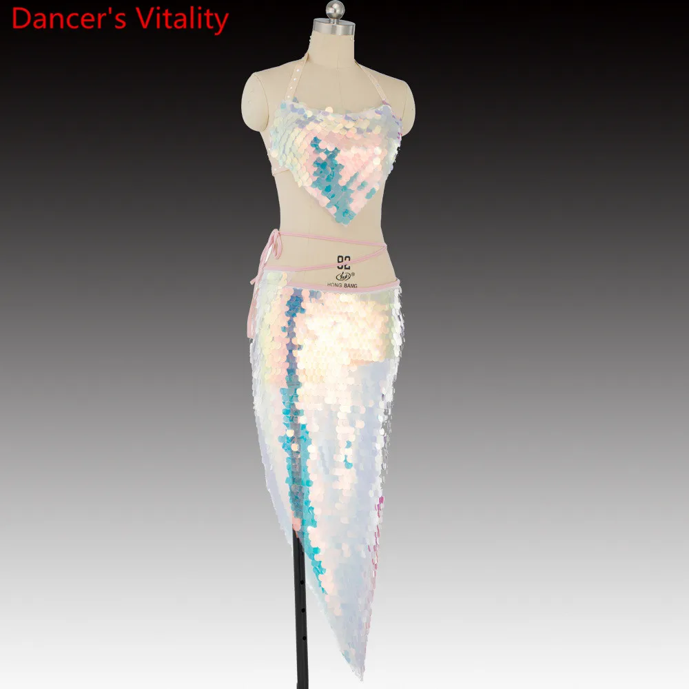 Женская одежда для танца живота 2 типа шикарный танцевальный костюм бюстгальтер +