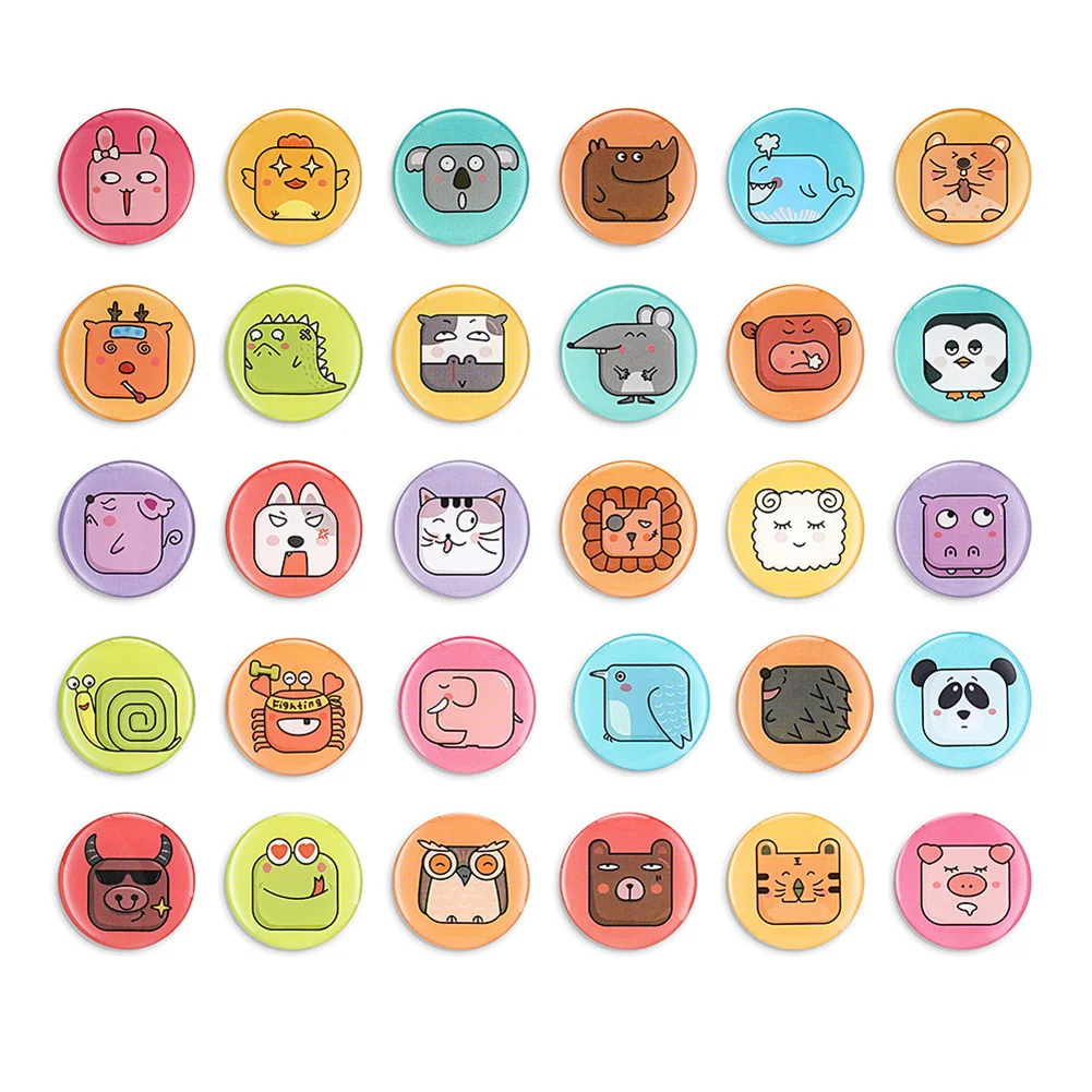 

New Colorful Wooden Animal Cartoon Fridge Stickers Kids Toys Refrigerator Magnet for Home Children Baby Education Toy Gift