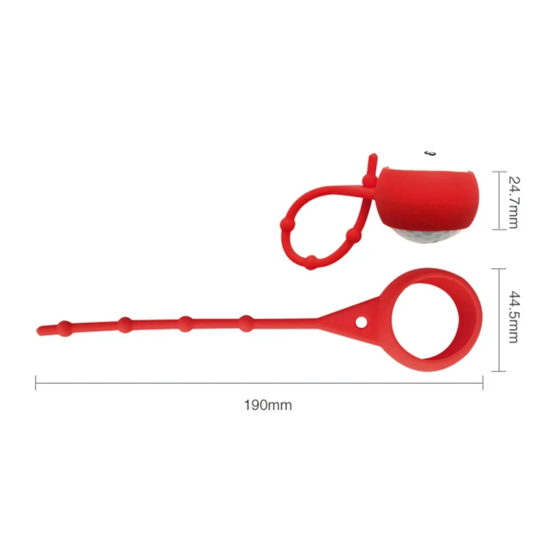 

Golf Silicone Ball Sleeve Long Tail Perforated Ball Clip Storage Ball Protective Sleeve Can Be Hung Carry Convenient Practical